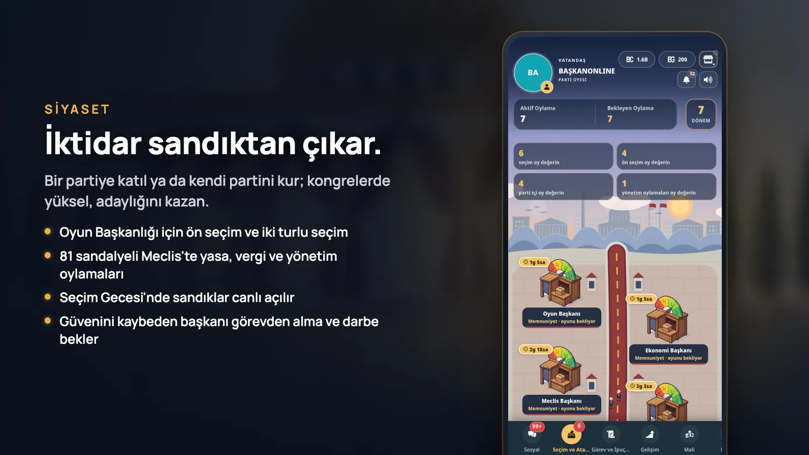 Siyaset: İktidar sandıktan çıkar.