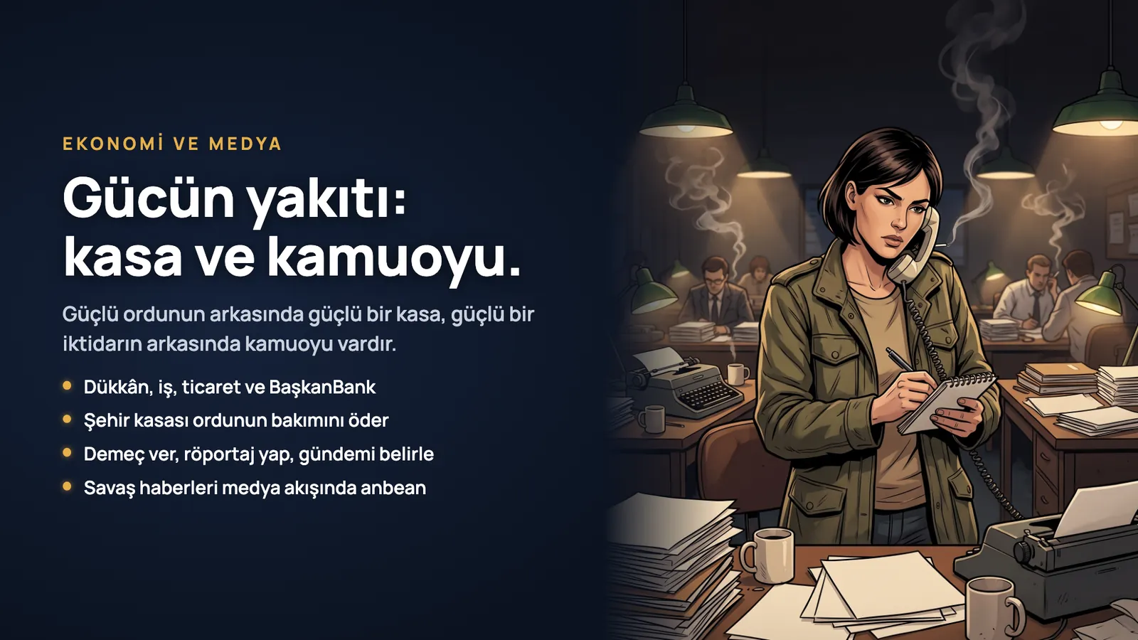 Ekonomi ve medya: Gücün yakıtı: kasa ve kamuoyu.